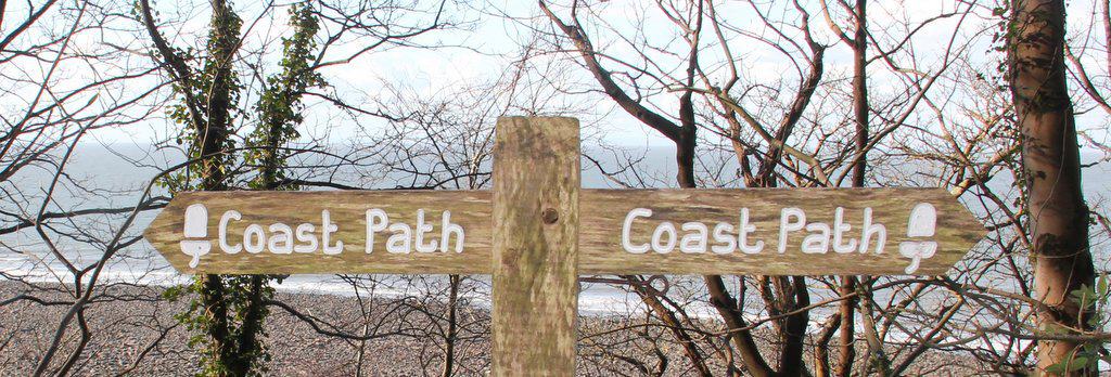 Coast path sign