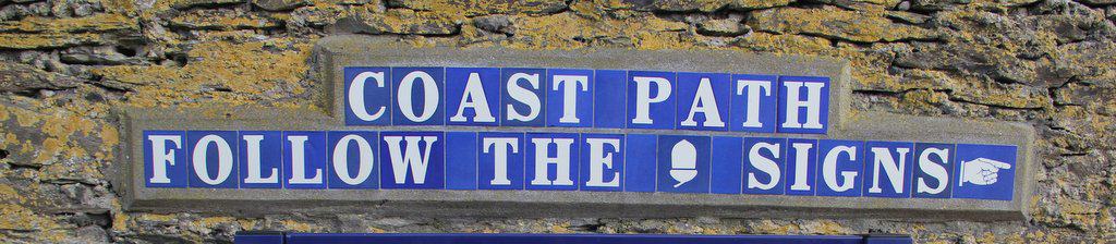 South west coast path sign