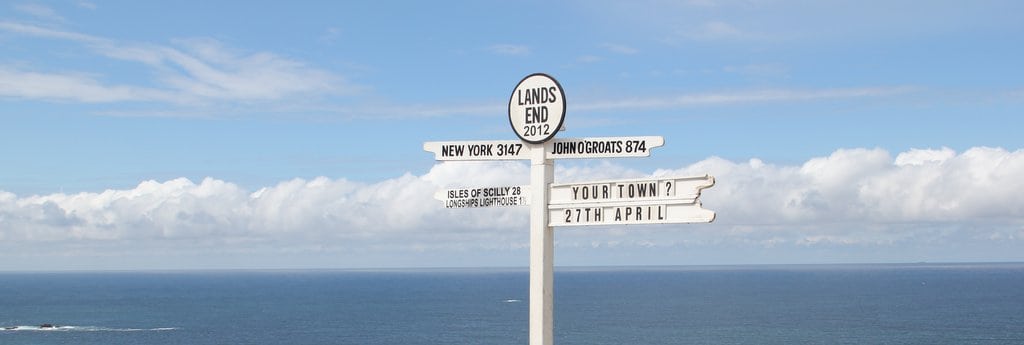 Lands End sign