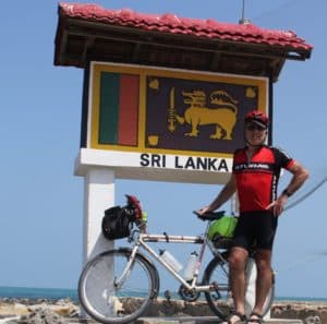 Geoff Jones at Pedro Point with bike