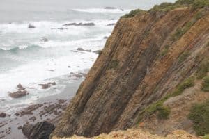 Sedimentary Rocks pushed vertical