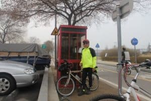 Geoff Jones with bike