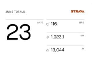 June 23 Strava